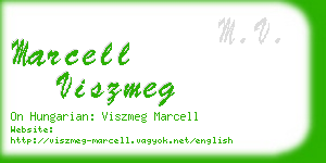 marcell viszmeg business card